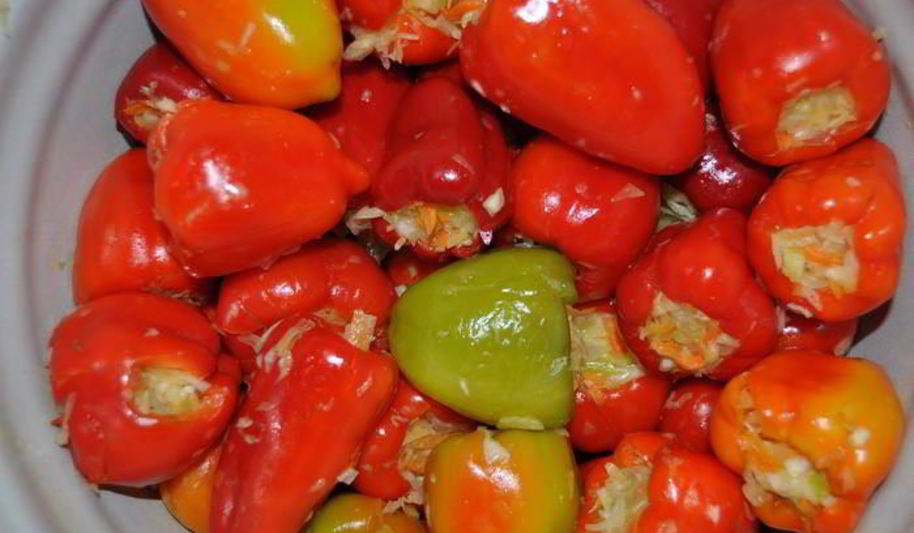 Рецепт перец фаршированный капустой