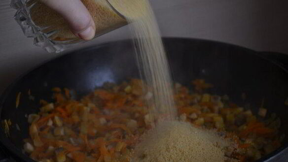 ШАГ 9. перец, фаршированный кускусом и грибами