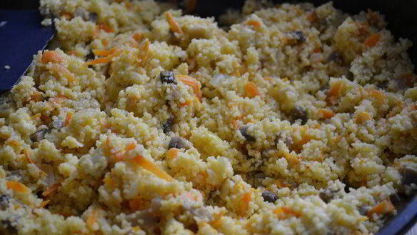 ШАГ 10. перец, фаршированный кускусом и грибами