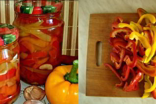 Перец в медовом маринаде