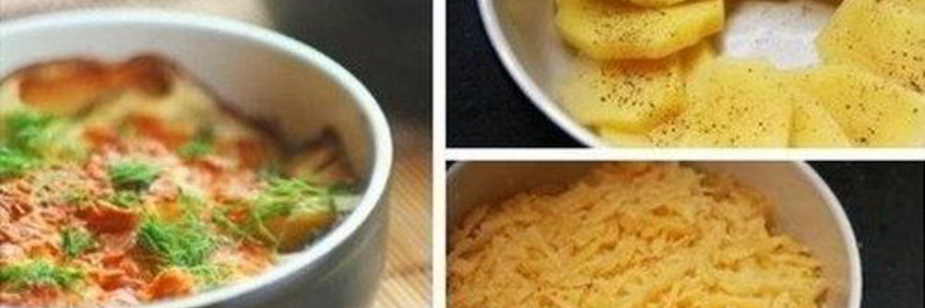 Сливочный картофель, запеченный в духовке