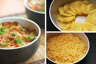 Сливочный картофель, запеченный в духовке