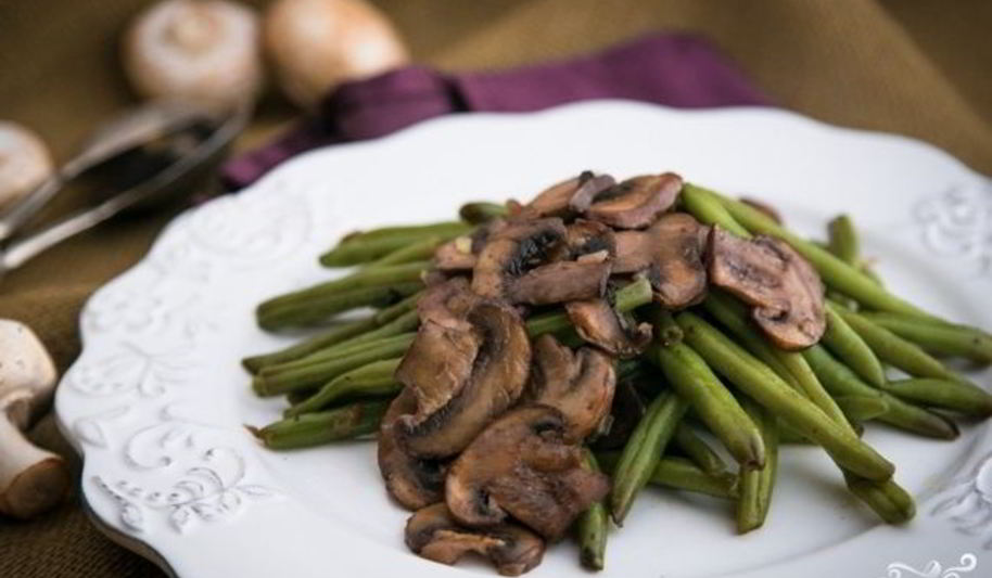 Рецепт стручковая фасоль с грибами