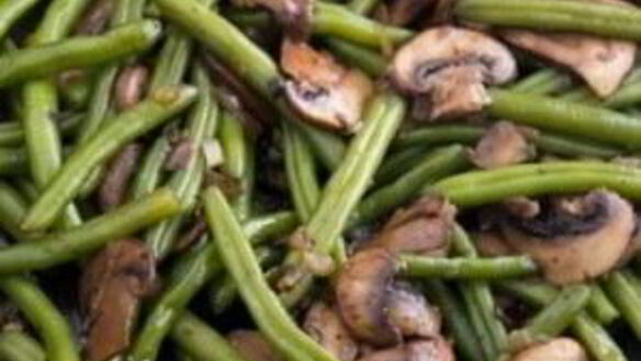 ШАГ 6. стручковая фасоль с грибами