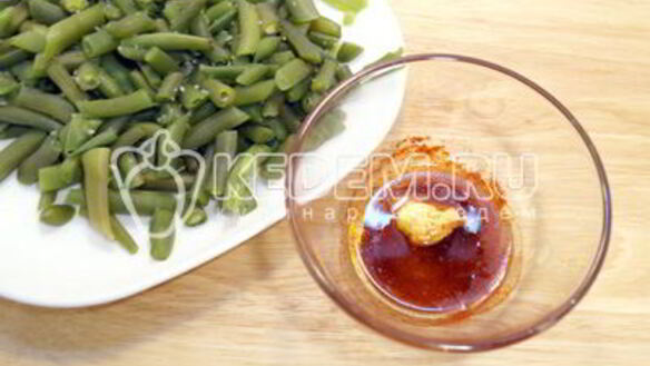 ШАГ 3. стручковая фасоль с кедровыми орешками