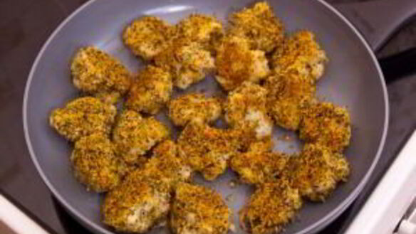 ШАГ 8. цветная капуста, жаренная в панировочных сухарях