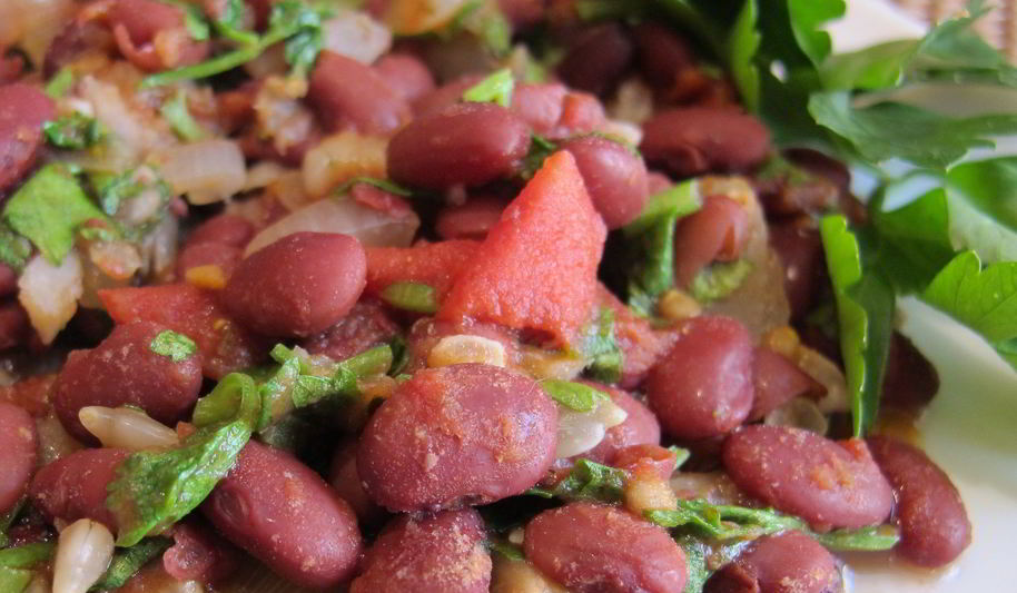 Рецепт тушеная красная фасоль