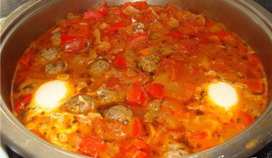 Рецепт тушеные овощи с фрикадельками