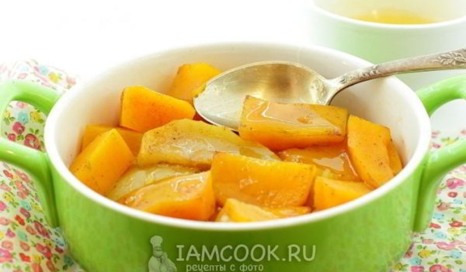 Рецепт тыква в духовке с медом