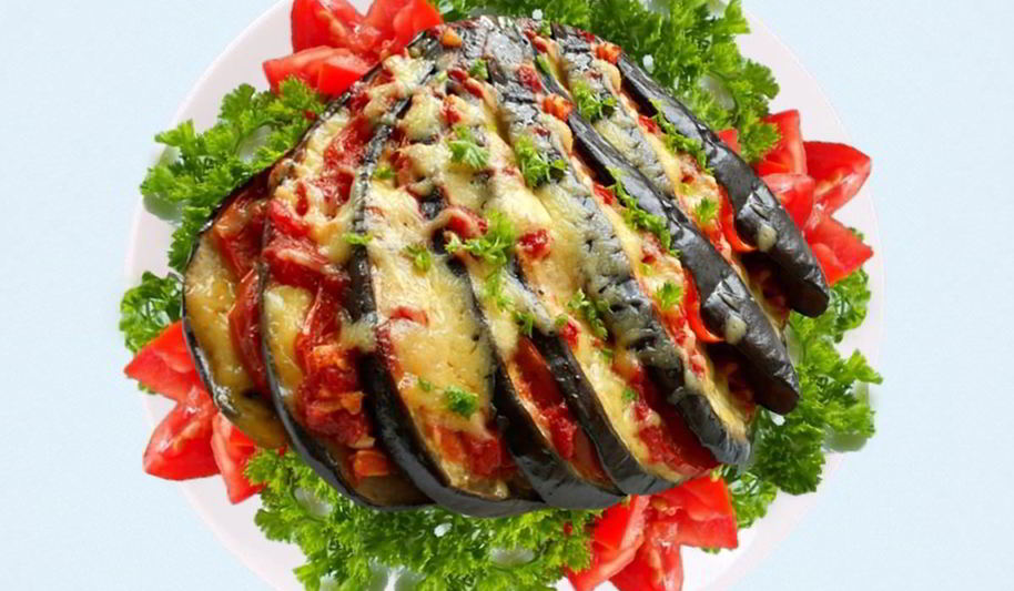 Рецепт язык из баклажанов с сыром в духовке