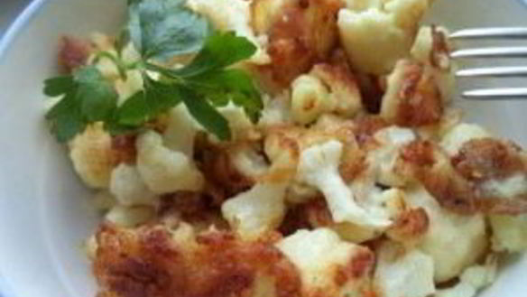 ШАГ 5. замороженная цветная капуста на сковороде