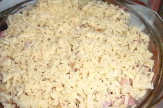 Запеченный картофель с ветчиной и сыром