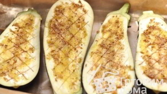 ШАГ 4. запеченные баклажаны с фруктовым кускусом