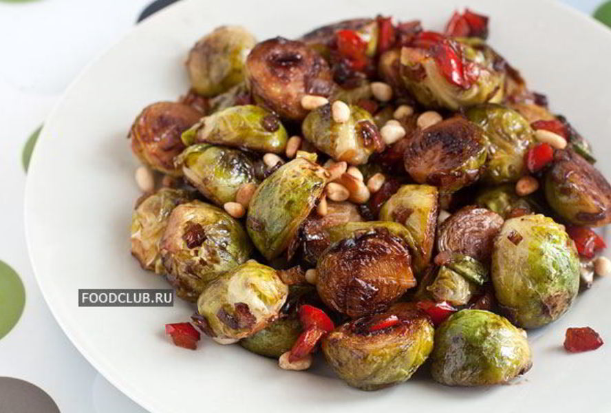 Жареная брюссельская капуста