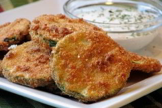 Жареные кабачки цукини с сыром