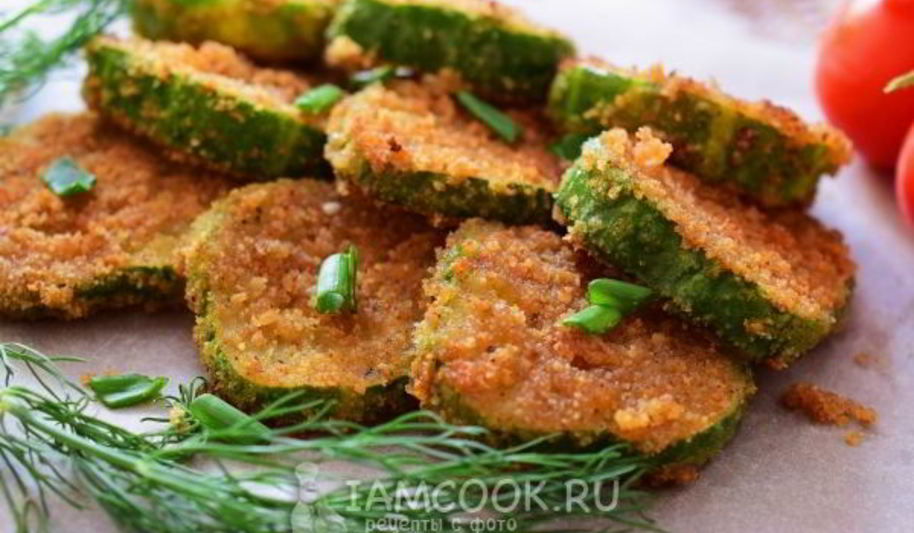 Рецепт жареные огурцы