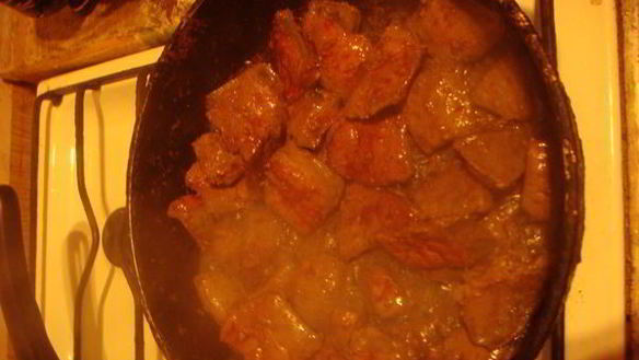 ШАГ 6. говяжья печень с грибным соусом