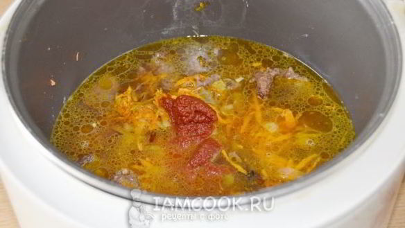 ШАГ 10. говяжья печень тушеная в соусе в мультиварке