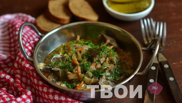 ШАГ 7. говяжья печень в мультиварке