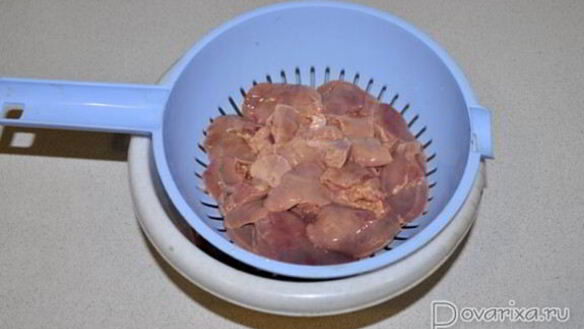 ШАГ 3. греча с куриной печенью