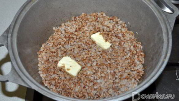 ШАГ 7. греча с куриной печенью