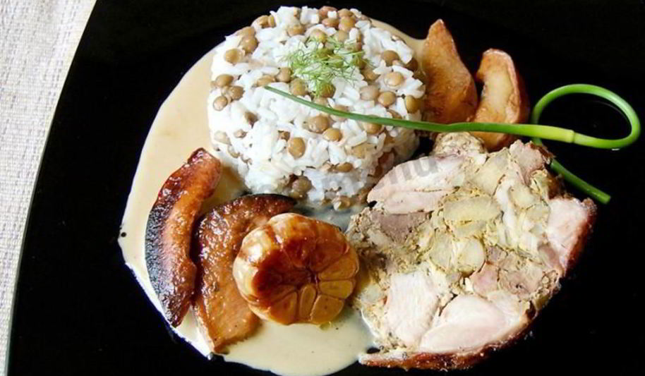 Рецепт крыло индейки фаршированное печенью и айвой