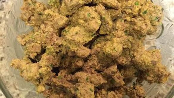 ШАГ 6. кучмачи — печень и сердце курицы с орехами