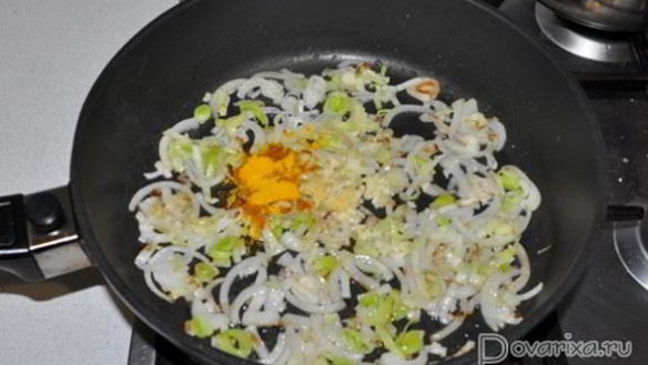 ШАГ 4. куриная печень карри