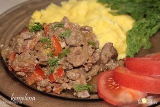 Куриная печень по-индонезийски