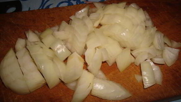 ШАГ 3. куриная печень с ананасами и гречкой