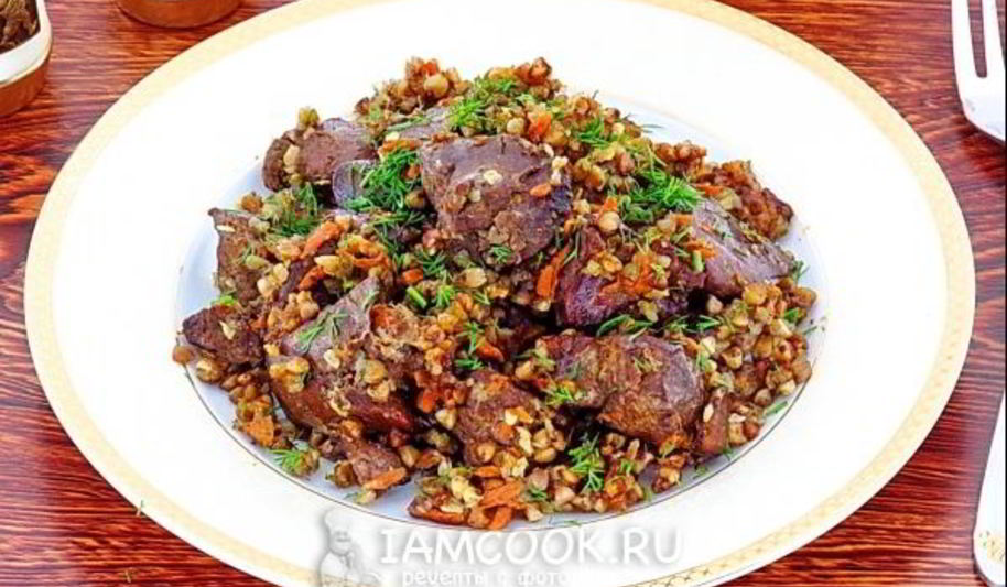 Рецепт куриная печень с гречкой в мультиварке