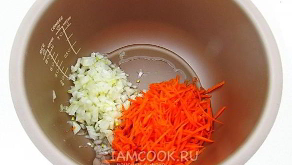 ШАГ 6. куриная печень с гречкой в мультиварке