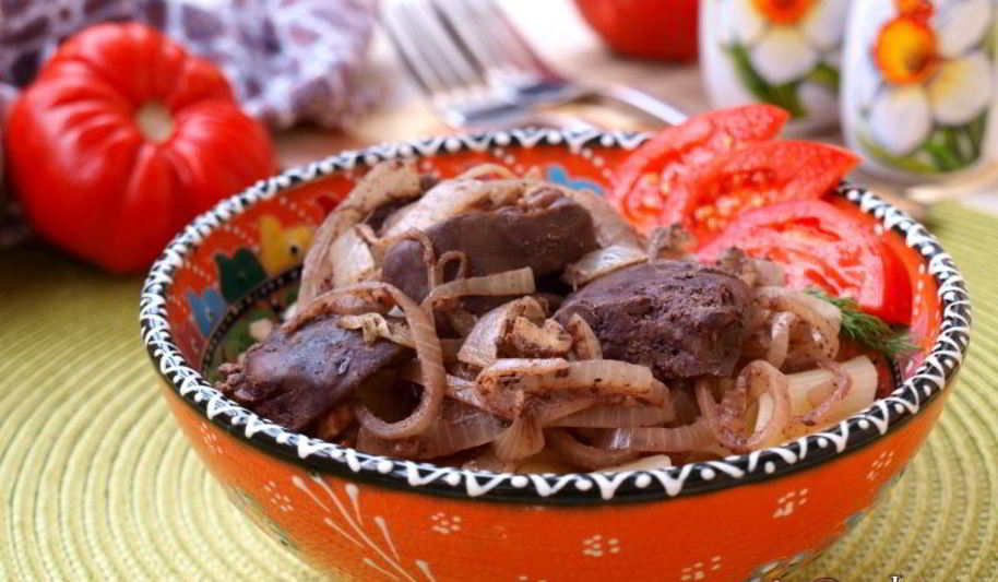 Рецепт куриная печень с грецкими орехами