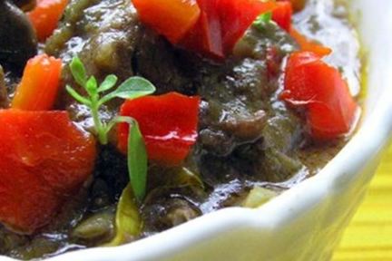 Куриная печень в яблочном соусе