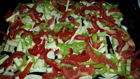 ШАГ 2. куриная печень, запеченная с овощами