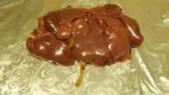 ШАГ 7. куриная печень, запеченная в фольге