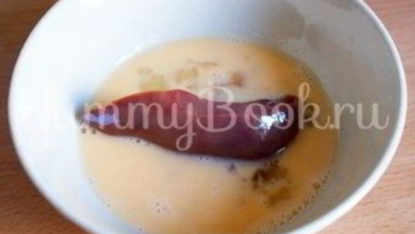 ШАГ 2. куриная печень, жареная в панировочных сухарях