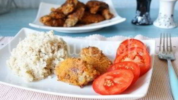 ШАГ 5. куриная печень, жареная в панировочных сухарях