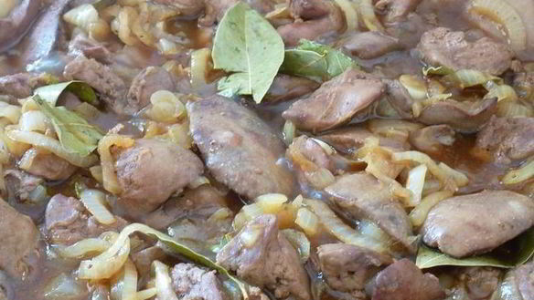 ШАГ 2. куриная печенка в силане с пюре