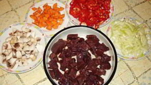 ШАГ 3. печень по-деревенски