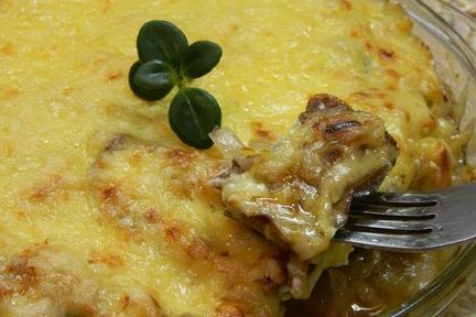 Печень под сыром