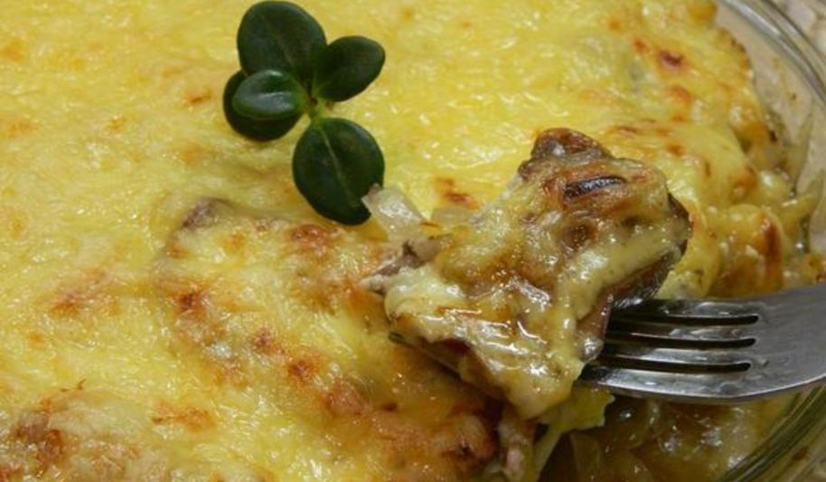 Рецепт печень под сыром
