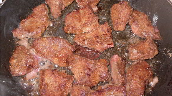 ШАГ 3. печень с апельсинами в соусе