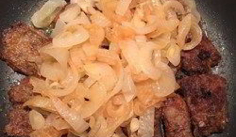 Рецепт печень с луком