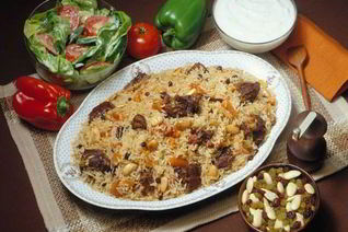 Печень с мандаринами по-японски