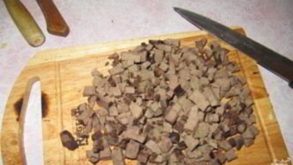 ШАГ 2. печень с вешенками