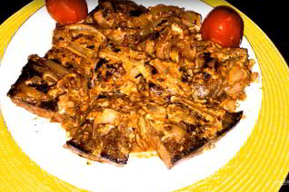 Печень свиная со сметаной