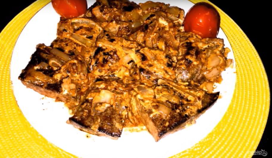 Рецепт печень свиная со сметаной