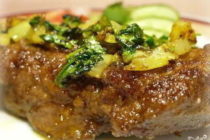 Печень, тушенная с картофелем