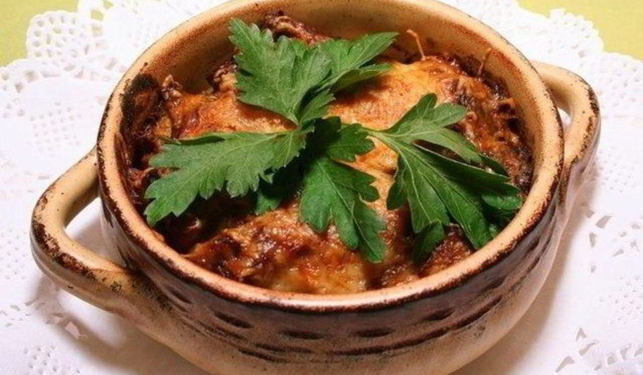 Рецепт печень в горшочках